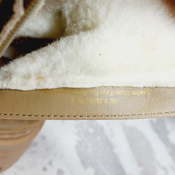 NEW Sam Edelman Kyler 2 Faux Shearling Platform Lace Up Ankle Bootie T76 - Picture 10 of 11